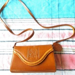 Vintage Belle Rose Leather Purse